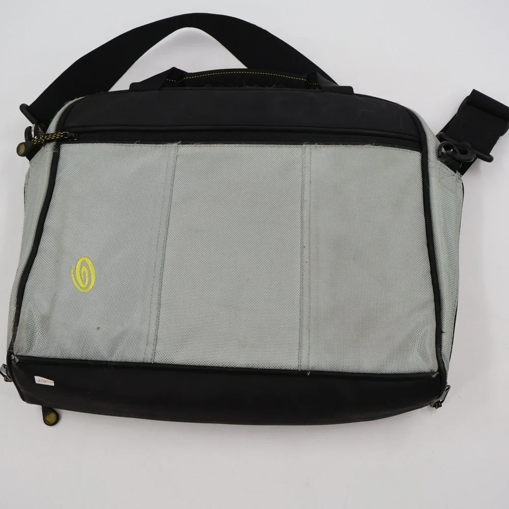 Timbuk2 Laptop Messenger Bag Mens OS Grey Black Ballistic Nylon Commuter Bag